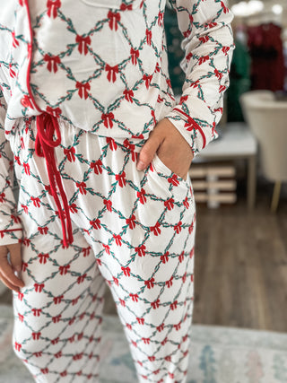 Lattice Garland Pant Pajama Set