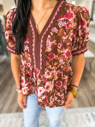 Wildberry Fields Short Sleeve Top
