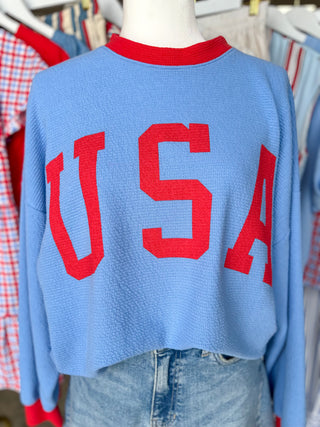 The Darling USA Knit Long Sleeve Top