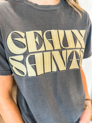 Pepper Geaux Saints Football Tee