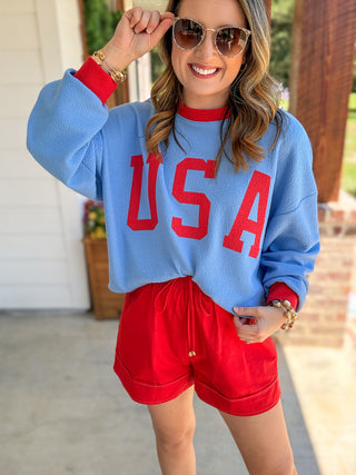 The Darling USA Knit Long Sleeve Top