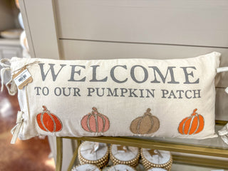 Welcome to Our Pumpkin Patch Pillow