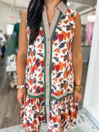 Pumpkin Sweet Pea Swing Dress
