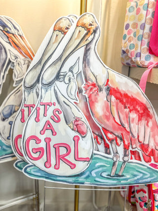 It's A Girl Yard Sign