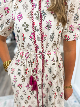 Cream Rosey Daydream Dress
