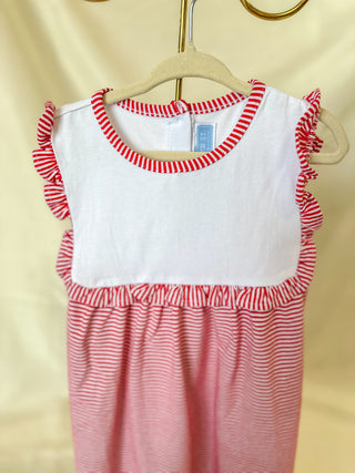 Alice Dress - Red Stripe