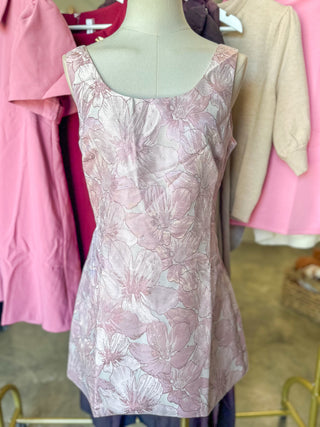 Pink Rosalie Floral Mini Dress