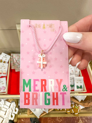 Kids JM Multi Pink Present Necklace