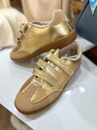Gold Moral-32 Velcro Sneaker