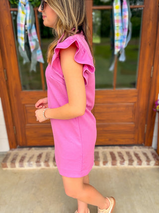 Paige Lilac Half Zip Mini Dress