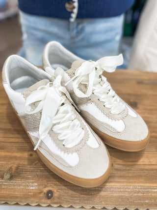 Beige Gold Dixie Darling Sneakers