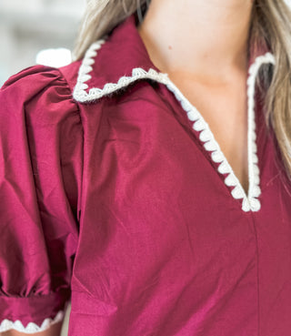 The Ada GARNET Everyday Mini Dress