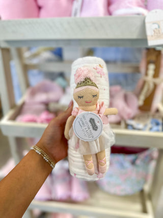 Ballerina Swaddle & Rattle