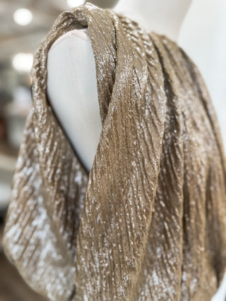 Taupe Shimmer the Night Away Bubble Top
