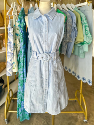 The Blue Bay Belted Mini Dress