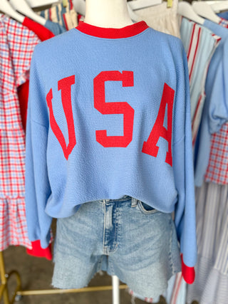 The Darling USA Knit Long Sleeve Top