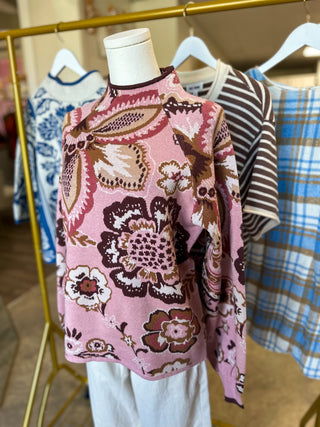 Blush & Bloom Knit Sweater