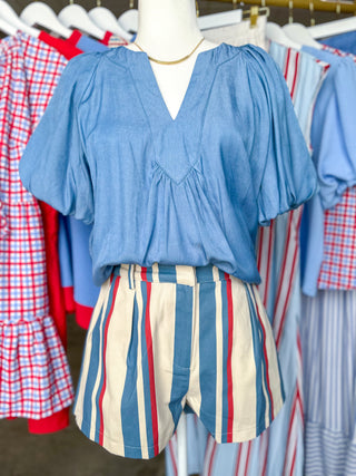 Coastal Cutie Stripe Shorts