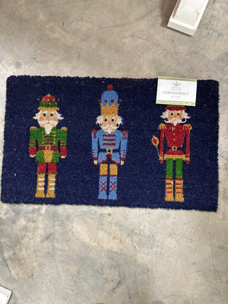 Nutcracker March Coir Doormat Pink/Multi