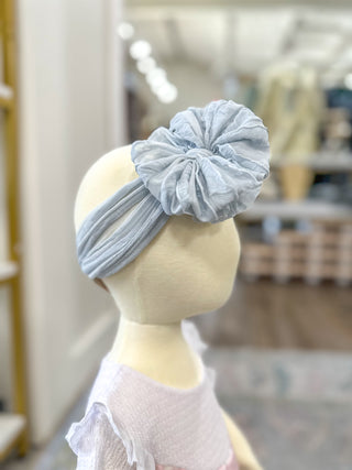 Frilly Frou Sky Blue Bow Headband