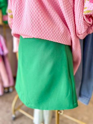 Green Flirt & Fun Skort