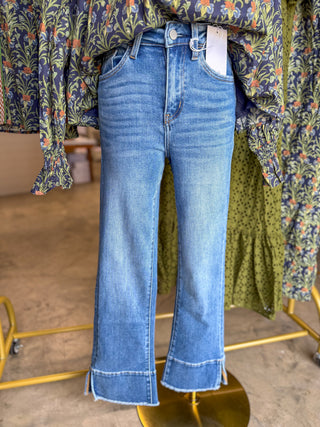 Jessica High Rise Kick Flare Denim Jeans