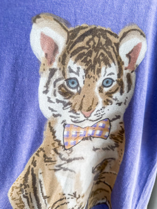 Boys Purple Sweet Little Tigers Tee