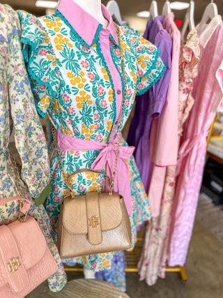 Woven Gold Tucker Handbag | Caroline Hill