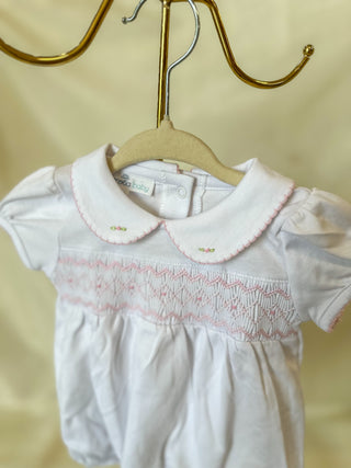 Pink Lizzie's Classics Smocked Short Sleeve Bubble