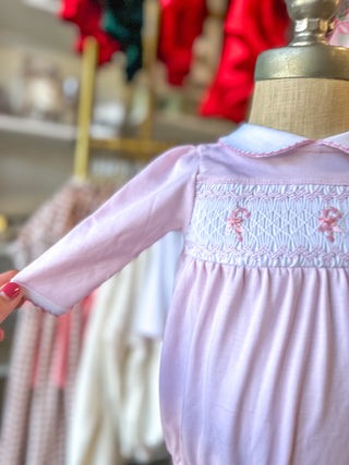 Sweet Peppermint Smocked Bubble