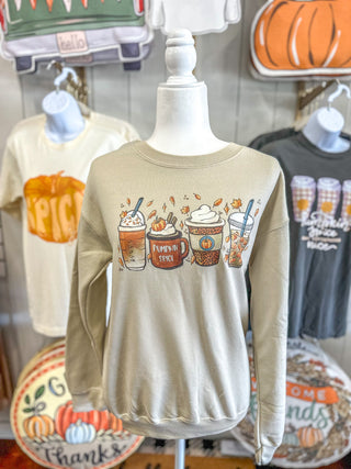 Pumpkin Latte Line-Up Sweatshirt