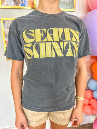 Pepper Geaux Saints Football Tee