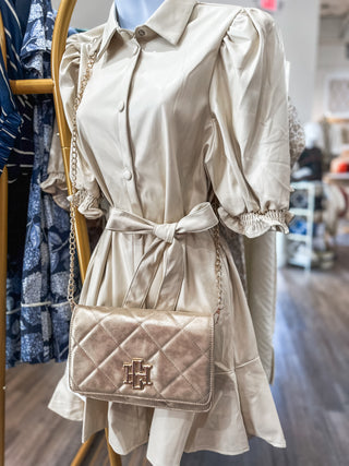 Gold Shimmer Bryn Clutch/Crossbody