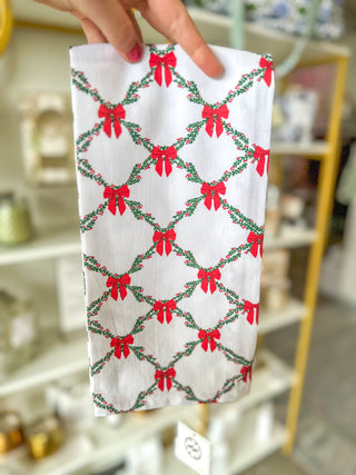Holiday Trellis Tea Towel