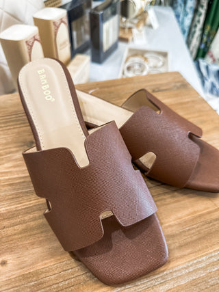 Brown Airy-50 Slip On Sandal