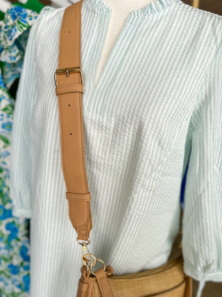 Paxton Natural Crossbody W/ Pockets- Caroline Hill