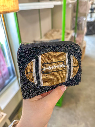 Saints Game Day Beaded Pouch