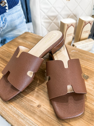 Brown Airy-50 Slip On Sandal
