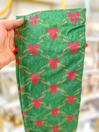 Holiday Trellis Bottle Keeper Pouch