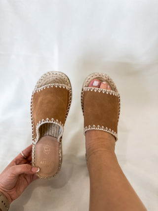 Camel Vista Espadrille Platform Sandal - OASIS SOCIETY