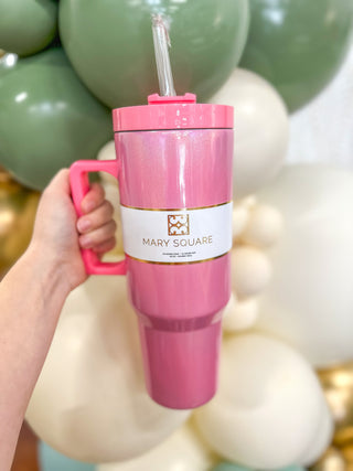 40 Oz. Pearlized Pink Take It To Go Tumbler