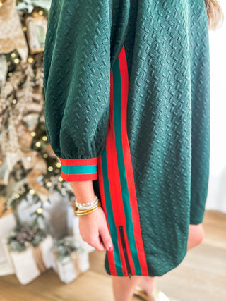 Red & Green Holly Jolly Christmas Dress