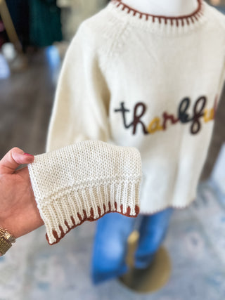 Thankful Knit Long Sleeve Sweater