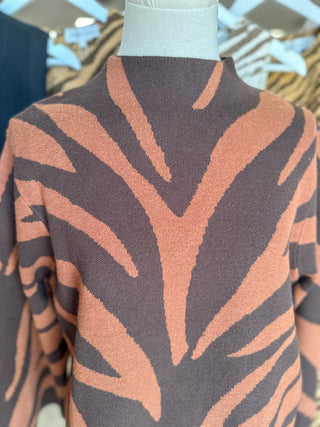 Brown Effortlessly Wild Sweater