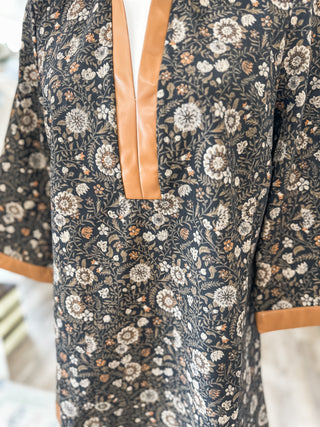 Sweet Maple Floral Mini Dress