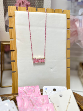Pink Dance Kids Necklace