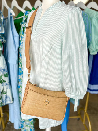 Paxton Natural Crossbody W/ Pockets- Caroline Hill