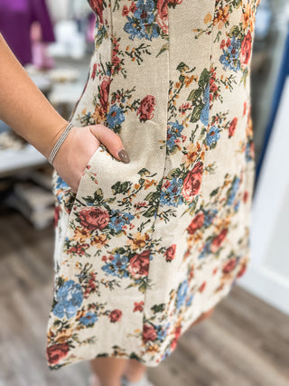 The Briar Rose Tapestry Mini Dress