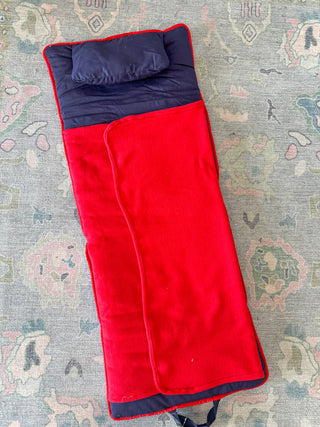 Navy & Red Nap Mat Roll