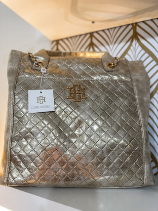 Champagne Pop Kinzley Quilted Tote - Caroline Hill